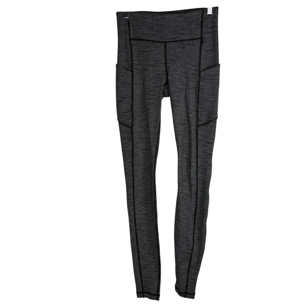 Lululemon Women’s 4 Pull On Fitted Women's Leggings Pockets Zipper Skinny Leg